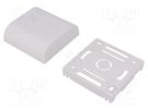 Enclosure: wall mounting; X: 80mm; Y: 80mm; Z: 35mm; ABS; white ITALTRONIC