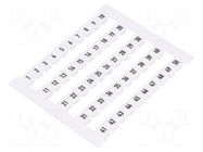 Marker; horizontal; white; 5mm; Marking: 1-50 WEIDMÜLLER