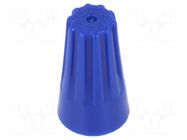 Quick splice; Wire Grip; screwed; blue; 22AWG÷14AWG; Twist Splice TE Connectivity