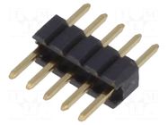 Connector: pin strips; pin header; male; PIN: 5; straight; THT; 1x5 CONNFLY