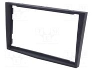 Radio frame; Opel; 2 DIN; black PER.PIC.