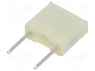 Capacitor: polyester; 2.2nF; 200VAC; 400VDC; 5mm; ±5%; -55÷105°C KEMET