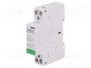Contactor: 2-pole installation; 25A; 230VAC,220VDC; NO x2; IKD ISKRA