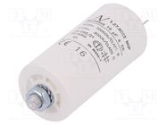 Capacitor: polypropylene; motors, run; 16uF; 420VAC; Ø40x73.5mm KEMET