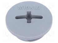 Stopper; M16; 1.5; IP68; polyamide; dark grey; SKINDICHT®; 7mm LAPP