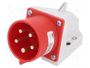 Connector: AC supply 3-phase; socket; male; 32A; 400VAC; IEC 60309 PCE