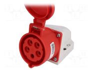Connector: AC supply 3-phase; socket; female; 32A; 400VAC; IP44 PCE