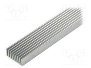 Heatsink: extruded; grilled; natural; L: 1000mm; W: 33mm; H: 14mm FISCHER ELEKTRONIK