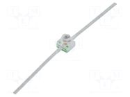LED; green; 1.65mm; axial; 10÷40mcd; 28°; Front: convex; THT BROADCOM (AVAGO)