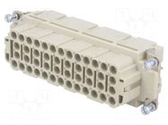 Connector: HDC; contact insert; female; 16A; 500V; Han® EE; PIN: 46 HARTING