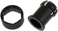 LED HOLDER, 0.3", BLACK, 5MM LED
