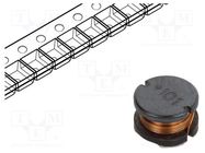 Inductor: wire; SMD; 2.2mH; 130mA; ±10%; Ø: 8mm; H: 5mm; 10Ω BOURNS