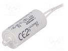 Capacitor: motors, run; 2uF; 470VAC; Ø25x55mm; -25÷85°C; ±5% KEMET