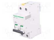 Circuit breaker; 400VAC; Inom: 16A; Poles: 2; Charact: C; 6kA; IP20 SCHNEIDER ELECTRIC