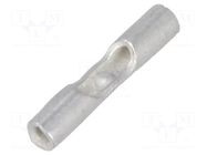 Tip: butt splice; non-insulated; copper; 0.12÷0.4mm2; tinned; grey TE Connectivity