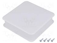 Enclosure: for computer; ABS,polycarbonate; grey; X: 103mm; Z: 27mm TEKO