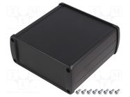 Enclosure: multipurpose; TEKAM; X: 106mm; Y: 110mm; Z: 45mm; black TEKO