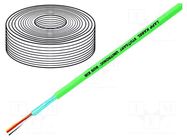Wire; UNITRONIC® BUS PB PE FC; 1x2x0.64mm2; wire; Cu; PE; black LAPP