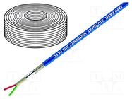 Wire; UNITRONIC® BUS PA; 1x2x1mm2; stranded; Cu; PVC; blue; 250V LAPP