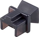 Dust Cover for RJ45 Port, black - e.g. suitable for use in patch panels
