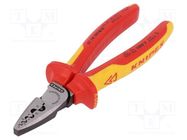 Tool: for crimping; non-insulated solder sleeves; 0.25÷16mm2 KNIPEX
