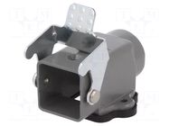 Enclosure for connectors: HDC; size 3A; with latch; straight MOLEX