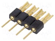 Connector: pin strips; adapter; PIN: 4; soldering,THT; straight CONNFLY