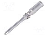 Contact; male; HN.D; silver plated; 1.5mm2; crimped; 10A TE Connectivity