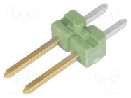 Connector: pin strips; pin header; male; PIN: 2; AMPMODU MOD II TE Connectivity