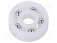 Bearing: ball; Øint: 5mm; Øout: 16mm; W: 5mm; Cage: polyamide IGUS