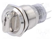 Switch: rotary; Pos: 2; SPDT; 0.5A/220VAC; 1A/24VDC; -20÷55°C; 50mΩ ONPOW