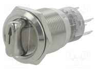 Switch: rotary; Pos: 2; SPDT; 0.5A/220VAC; 1A/24VDC; -20÷55°C; 50mΩ ONPOW