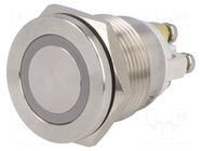 Switch: vandal resistant; Pos: 2; SPST-NO; 0.5A/220VAC; 2A/36VDC ONPOW