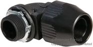 CONDUIT FITTING, RA, THERMOPLASTIC, BLACK, 19.05MM
