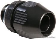 CONDUIT FITTING, STR, THERMOPLASTIC, BLACK, 19.05MM