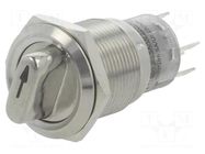 Switch: rotary; Pos: 2; SPDT; 0.5A/220VAC; 1A/24VDC; -20÷55°C; 50mΩ ONPOW