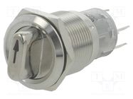 Switch: rotary; Pos: 2; SPDT; 0.5A/220VAC; 1A/24VDC; -20÷55°C; 50mΩ ONPOW