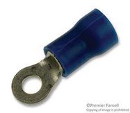 TERMINAL, RING TONGUE, #4, CRIMP, BLUE