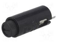 Fuse holder; vertical; 5x20mm; -40÷85°C; 10A; Pitch: 7.5mm; 250VAC SCI