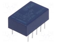 Relay: electromagnetic; DPDT; Ucoil: 5VDC; Icontacts max: 2A; TQ PANASONIC