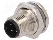 Connector: M12; socket; PIN: 4; male; A code-DeviceNet / CANopen TE Connectivity