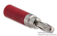 BANANA PLUG, 10A, SOLDER, RED