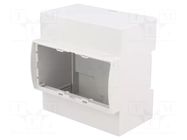 Enclosure: for DIN rail mounting; Y: 90mm; X: 87.8mm; Z: 62mm; grey ITALTRONIC