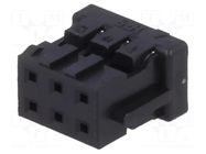 Connector: wire-wire/PCB; plug; female; PIN: 6; SignalBee; straight HIROSE