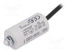 Capacitor: motors, run; 6uF; 420VAC; Ø30x57mm; -25÷85°C; ±5% KEMET