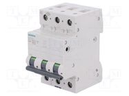 Circuit breaker; 400VAC; Inom: 40A; Poles: 3; Charact: C; 6kA; IP20 SIEMENS