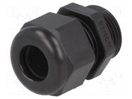 Gland; M20; IP68; 6÷12mm; thermoplastic; black HARTING