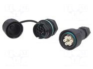 Connector: AC supply; screw terminal; male + female; TH406; 17.5A TECHNO