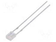 LED; yellow/green; rectangular; 2x3x4mm; bipolar,bicolour; 100° OPTOSUPPLY