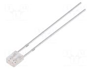 LED; red/yellow; rectangular; 2x3x4mm; bipolar,bicolour; 100° OPTOSUPPLY